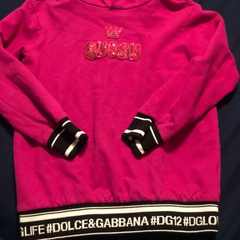 Girls Dolce & Gabbana hoodie size 4t.